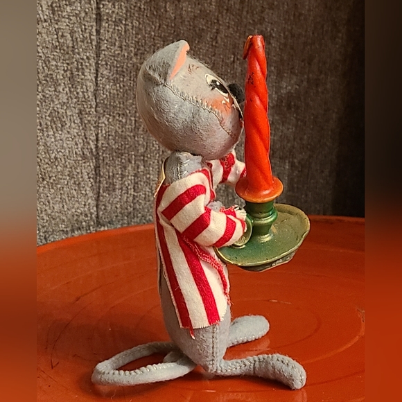 Vintage Annalee 7" Bedtime Mouse w/ Candle Mobilitee Doll - Picture 4 of 8